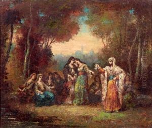 Scene Galante En Orient by Frederic Borgella