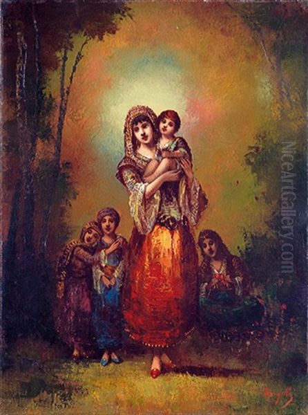 Jeune Femme Et Les Enfants - view 1