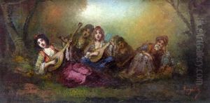 Musiciennes Arabes by Frederic Borgella