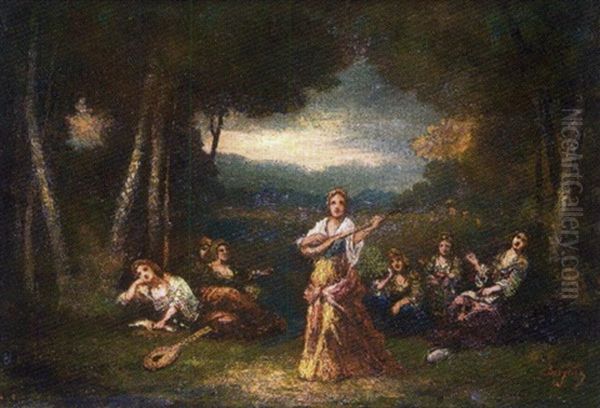 Musiciennes Dans Un Sous-bois - view 1