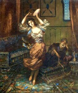 Danseuse Et Fumeur De Narghile Danseuse Et Fumeur De Narghile