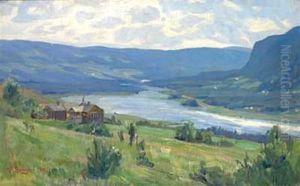 God, Gammeldags, Norsk Bygd by Hans Frederik Henriksen Borgen