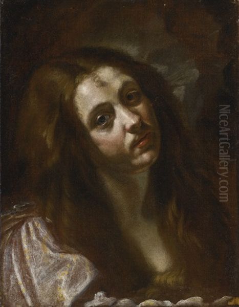 A Study Of A Woman, Head And Shoulders, Possibly Saint Mary Magdalene - view 1