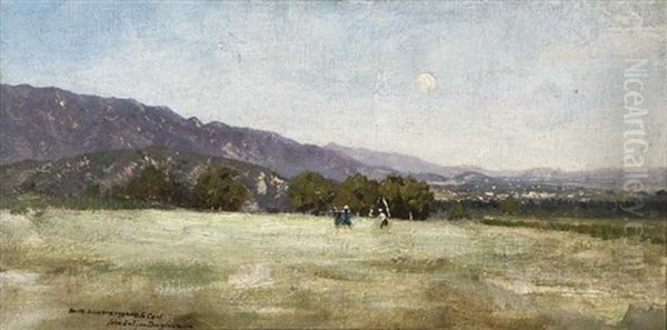 Figures In Landscape (looking East Towards Monrovia, Ca) - view 1