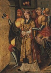 L'arrestation De Saint Etienne by Juan de Borgona the Elder