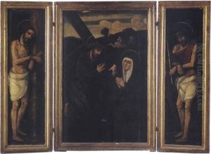 Le Portement De Croix Avec La Vierge, Le Christ A La Colonne, Le Christ Au Roseau