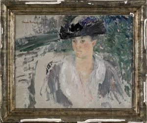 Portrait Of A Woman by Adolphe Borie
