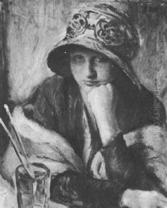 In A Cafe by Adolphe Borie