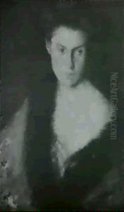 Portrait Of A Lady by Adolphe Borie
