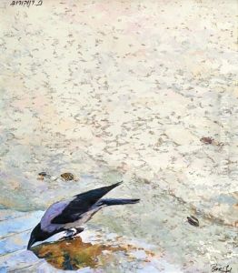 Crow On The Beach