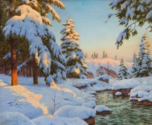 Winter Landscape by Laszlo Boris