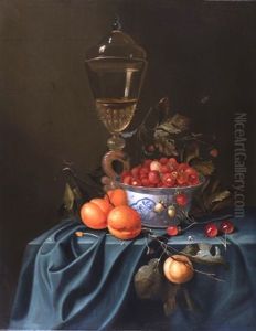 Stilleben Mit Chinesischer Porzellan-schale by Johannes Borman