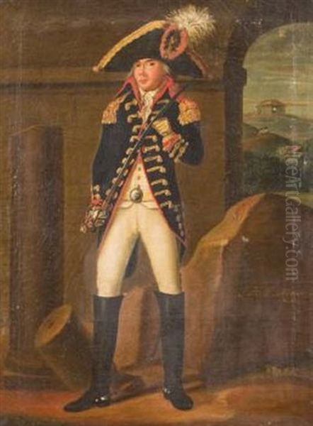 F.h.l. Meijer. Portrait Als Junger Soldat - view 1
