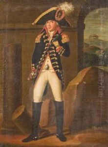 F.h.l. Meijer. Portrait Als Junger Soldat by Johann Guenther Bornemann