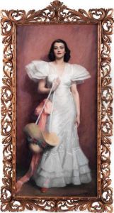 Portrait Einer Dame by Janos Laszlo Aldor