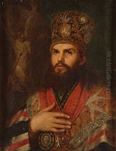 Copie Du Portrait De Matvei Mikhailovitch Desnitzky (1761-1821) by Vladmir Lukich Borovikovsky