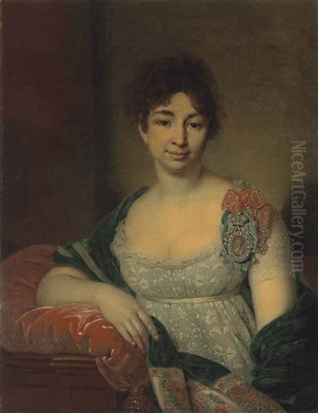 Portrait Of Princess Ekaterina Nikolaevna Lopukhina, Nee Shetneva (1763-1839), Wearing A Lady Of Honour Insignia And The Order Of St. Catherine - view 1