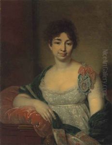 Portrait Of Princess Ekaterina Nikolaevna Lopukhina, Nee Shetneva (1763-1839), Wearing A Lady Of Honour Insignia And The Order Of St. Catherine