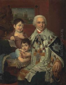 Portrait Of Admiral Count Grigorii Grigorievich Kushelev (1754-1833),