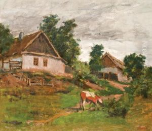 Falusi Idill by Janos Laszlo Aldor
