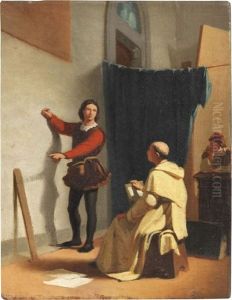 Benozzo Gozzoli E Il Beato Angelico by Odoardo Borrani