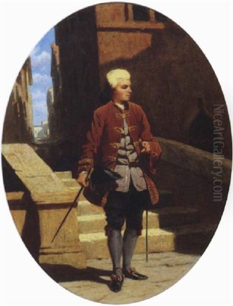 Personaggio Veneziano In Costume, 1860-1865 - view 1