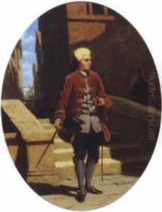 Personaggio Veneziano In Costume, 1860-1865