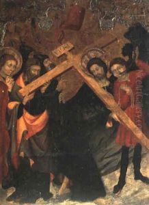 La Montee Au Calvaire by Luis Borrassa