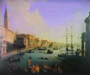 Il Bacino Di S. Marco Visto Dall'imbocco Del Canal Grande