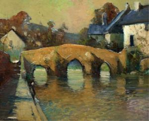 The Flowered Bridge,
Quimperle,
Brittany by George Ames Aldrich