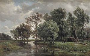 Walking Home Along A River by Jan Willem Van Borselen