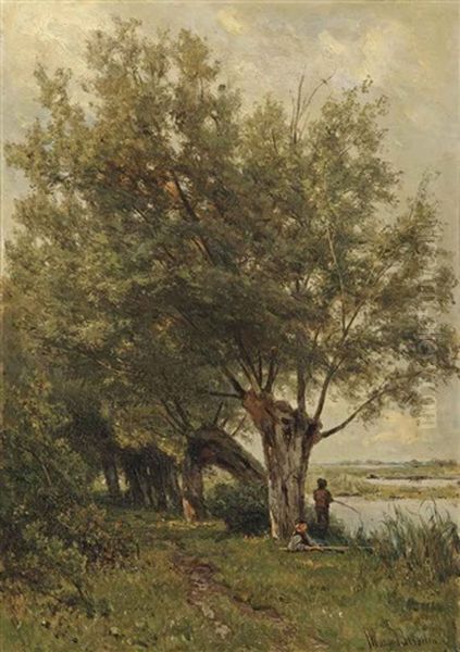 Fishing Under The Willows - view 1