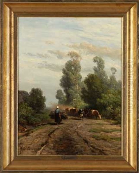 Viehtrieb In Sommerlandschaft - view 1