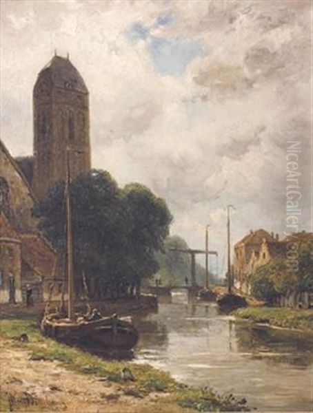 A Canal Scene - view 1