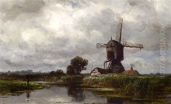 An Angler Near A Windmill - view 1