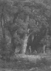 Faggot Gatherers In A Woodland Clearing