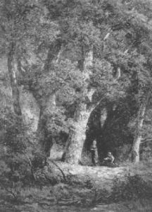 Waldlichtung Mit Reisigsammlern by Jan Willem Van Borselen