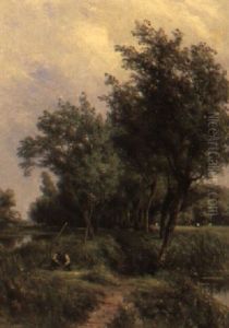 A Figure In A Summer Landscape A Figure In A Summer Landscape