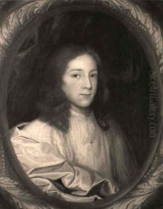Portrait Of A Young Gentleman, Half-length, Wearing A Linen Shirt