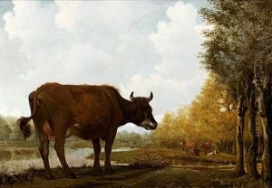 Vache A L'etang by Anthonie Van Borssom