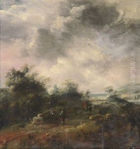 Landschaft Mit Reiter Und Rastenden by Anthonie Van Borssom