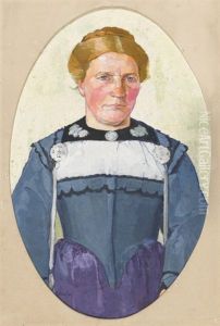 Portrat Einer Bernerin In Blauer Tracht Portrat Einer Bernerin In Blauer Tracht