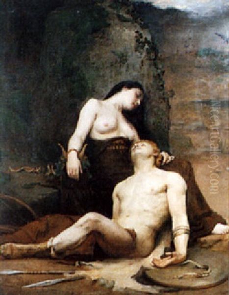 The Dying Warrior - view 1