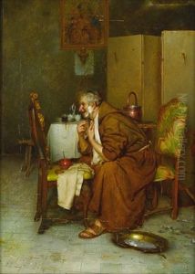 Morning Ablutions by Giuseppe Bortignoni the Elder