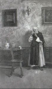 The Cleric's Break by Giuseppe Bortignoni the Elder