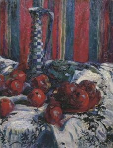 Natura Morta Con Mele Rosse by Pietro Bianco Bortoluzzi