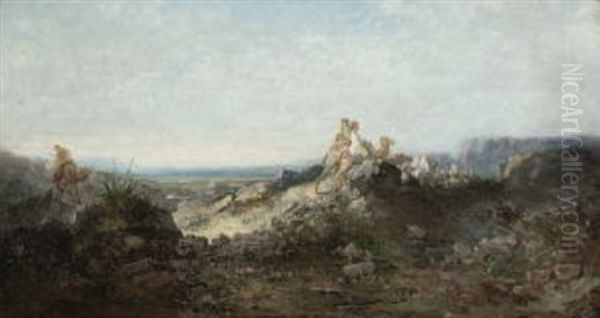 Karawane In Felsiger Landschaft. Bianco - view 1
