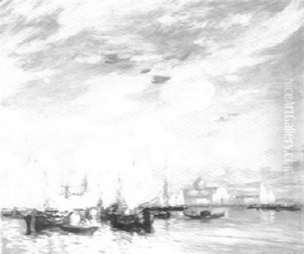 Mid-day Grand Canal In Venice - view 1