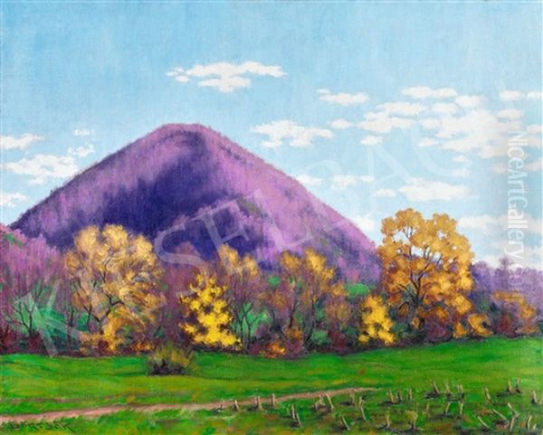 Yellow Trees In Nagybanya - view 1