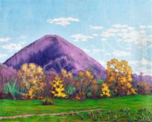 Yellow Trees In Nagybanya by Samu Boertsoek